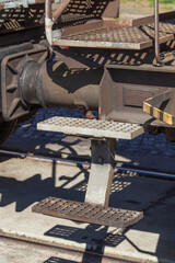 Stiege an einem Güterwaggon , Deutschland