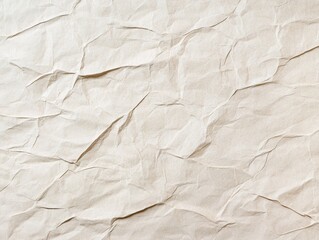 Fototapeta premium Crinkled Beige Paper Texture