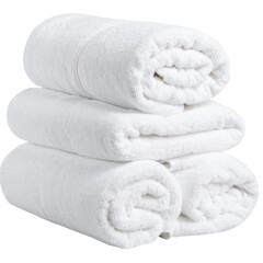 Rolled Bath Towel – Soft Cotton Texture – Transparent