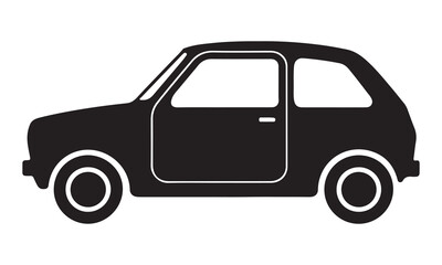 Classic Hatchback Car Silhouette