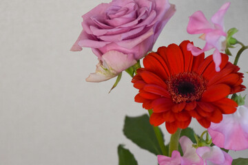 三色の花束