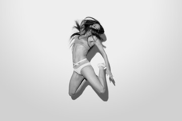 Saut, sport, sportive, corps