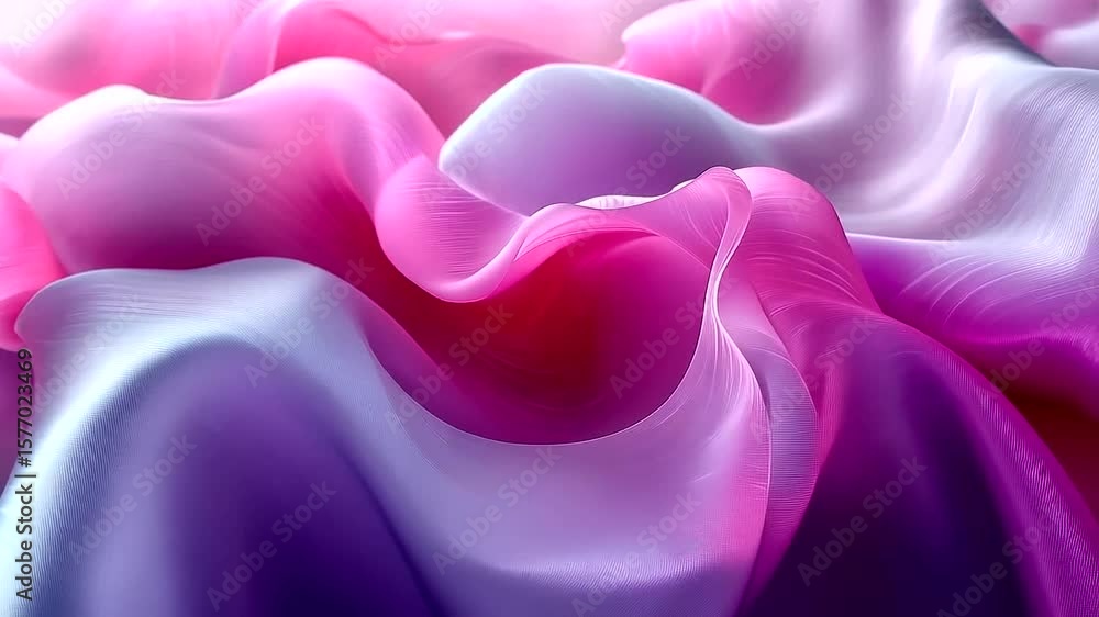 Poster abstract pink and purple waves: a mesmerizing visual journey through color and form