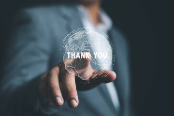 Businessmen express gratitude and appreciation	
