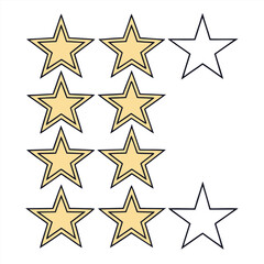 Obraz premium vector illustration of a stars