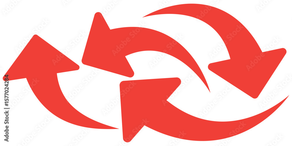 Aufkleber curved arrow icon vector set. collection of colorful right direction arrows symbol design.
