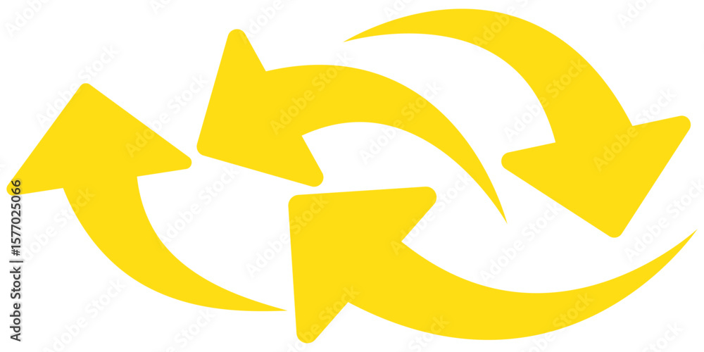 Poster curved arrow icon vector set. collection of colorful right direction arrows symbol design.