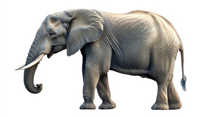 Fototapeta premium Majestic elephant profile