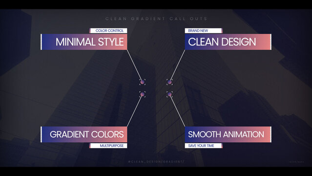 Clean Gradient Call Outs