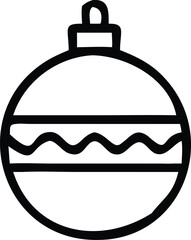 Christmas Vector Icon, Background, Black, Isolated
