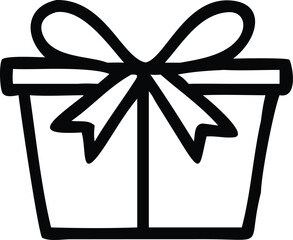 Christmas Vector Icon, Background, Black, Isolated