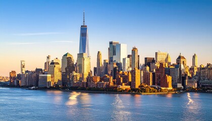 Fototapeta premium New York City skyline at sunrise