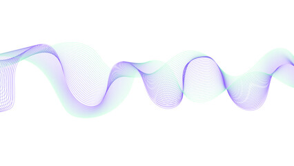 A delicate, flowing wave of light blue. Soft, translucent ribbons undulating across white space.