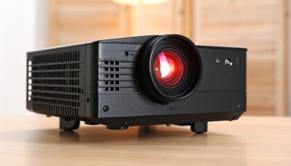 Modern projector on a table