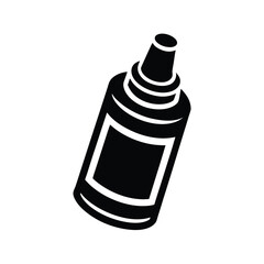 Paint Tube Outlined Icon Vector Illustration
