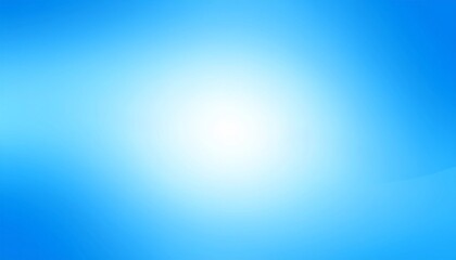 Obraz premium A soft, bright blue abstract background with glowing rays of light creates a clean, summery sky design