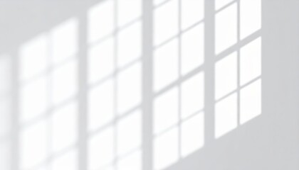 Fototapeta premium Bright, empty gallery room with a blank white wall, framed window, and natural light, ideal for art or photo exhibition design