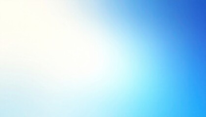 Abstract blue background with glowing light rays and soft, bright summer sky design