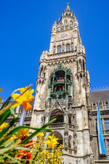 Obraz premium famous munich new town hall - bavaria