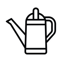 Watering Can Outline Vector Illustration