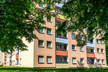 typical apartment house in austria