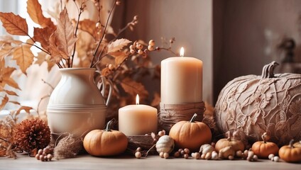 Muted Autumn Decor Glows with Warmth

