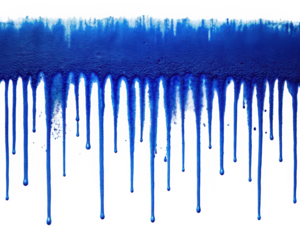 A vibrant blue drip effect showcasing melting ice, creating a striking contrast against a dark background, evoking a sense of coolness and fluidity.