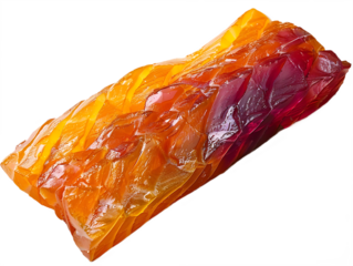 Colorful layered seafood fish slices isolated on transparent picture