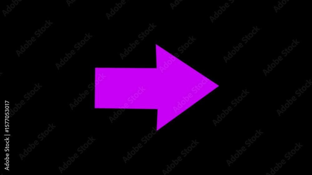 Poster a horizontal-right arrow motion graphic symbolizing stability and steady progress, such as consisten