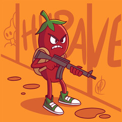 Cartoon Style Chili