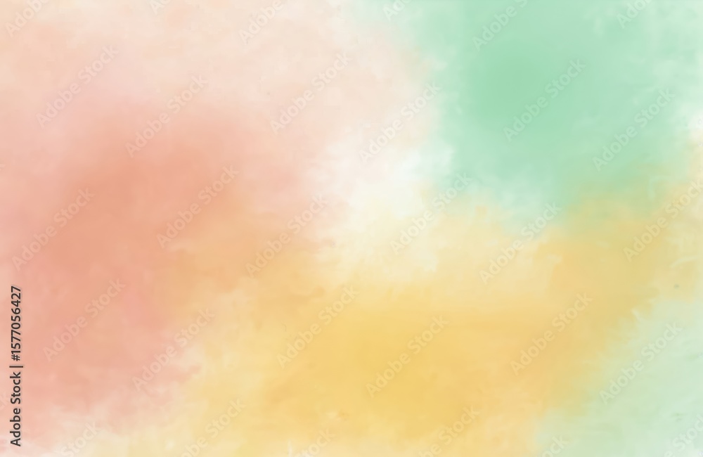 Poster gradient background with pink to yellow transition. harmonious visual effect with warm colors. tranq