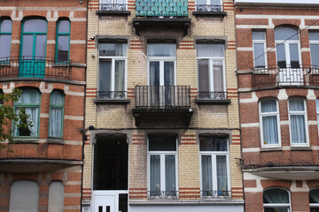 Obraz premium Immeuble dans un quartier calme d'Uccle, à Bruxelles
