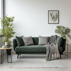 modern living room with sofa