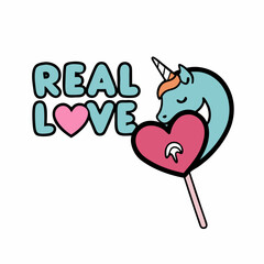 love with unicorn