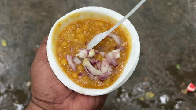 Ghugni favourite breakfast food of Bengal 