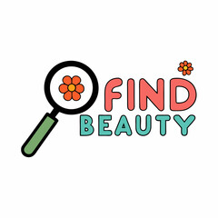 magnifying glass with word