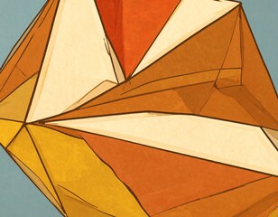 Layered Origami Geometry &ndash; Abstract Wall Art