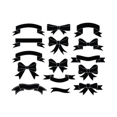 Fototapeta premium Ribbon icon vector and illustration set