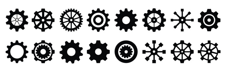 Set gears with gears them