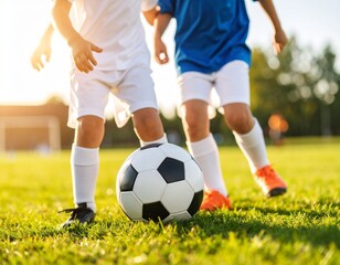 Fototapeta premium サッカー少年の練習風景