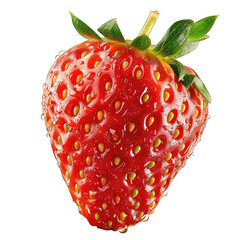 Close-up of a single, vibrant red strawberry (26)