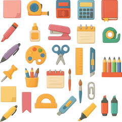 Creative Stationery Icons bundle