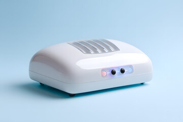  LED nail curing lamp, isolated on white. Professional UV device for gel nails and manicure treatments.