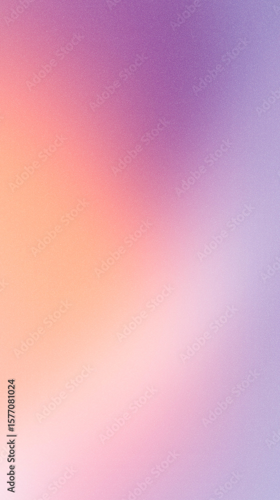 Poster soft gradient background featuring smooth transitions of purple and orange hues, creating a calming 