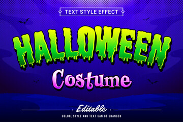 Editable Halloween Typography Text Effect for Costume Party