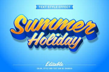 Summer Holiday 3D Text Effect