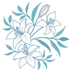 Elegant Floral Mandala Design in Bohemian Style – Symmetrical Decorative Pattern with Petals and Leaves – Ideal for Coloring Books, Meditation Art, or Textile Print