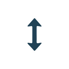 Up Down Vertical Double Arrow Icon