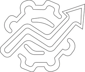 Setup and setting system icon.Contains options, configuration, technology, process, maintenance, installation, engineering, mechanism, customization, optimization. illustration.Settings Icons.