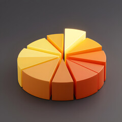 Pie chart with highlighted segment
